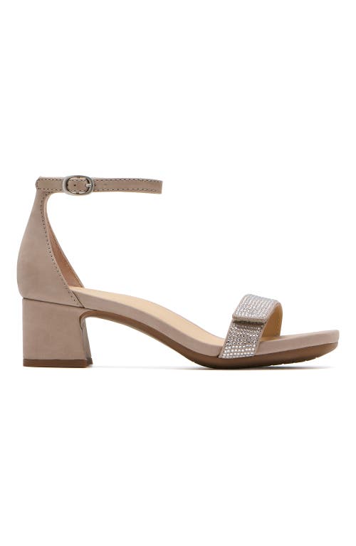 Abeo Avenue Strap Heels In Taupe Sparkle - Regular