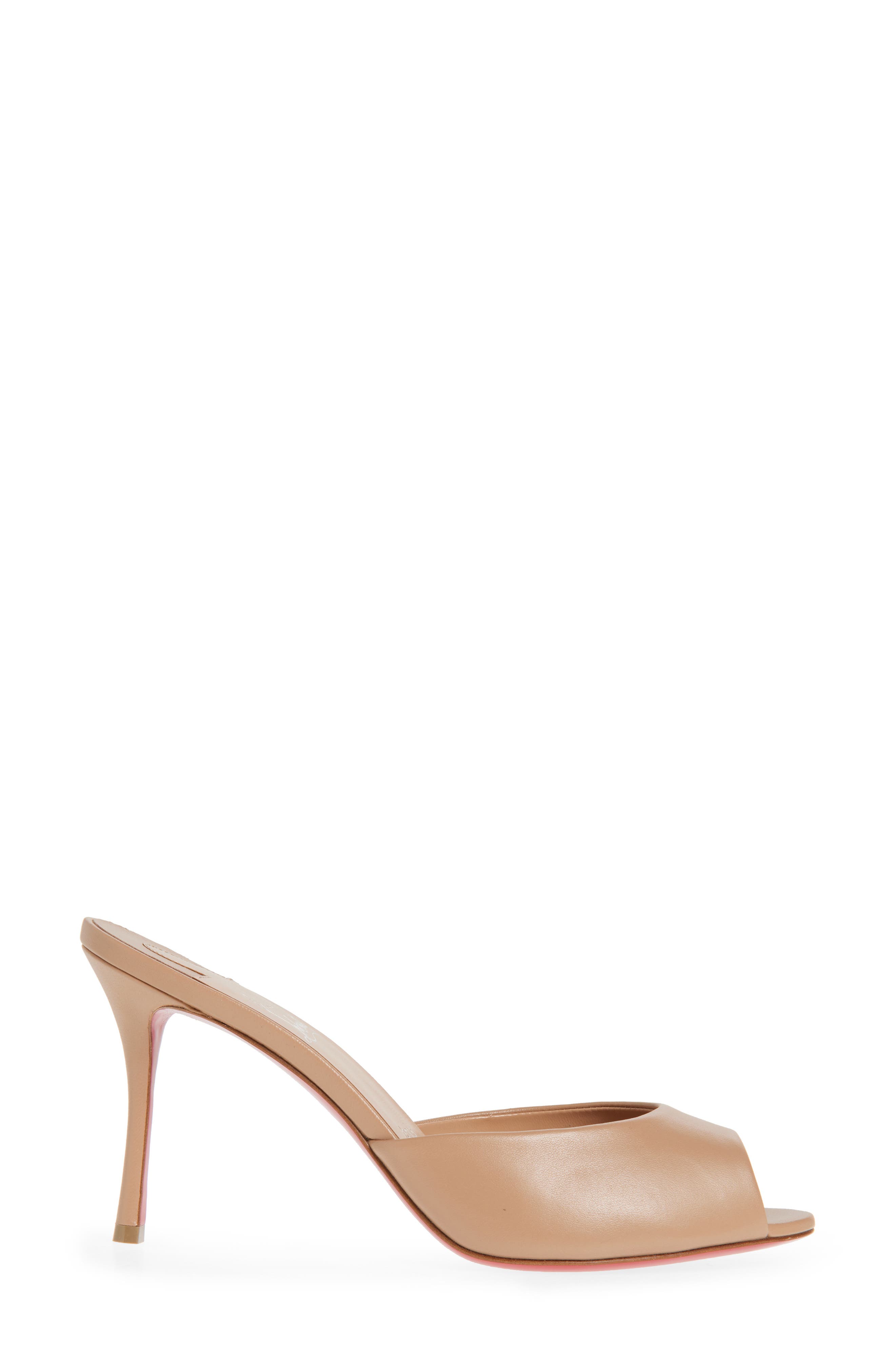 Me Dolly Peep Toe Slide Sandal, Alternate, color, BLUSH/ BLUSH