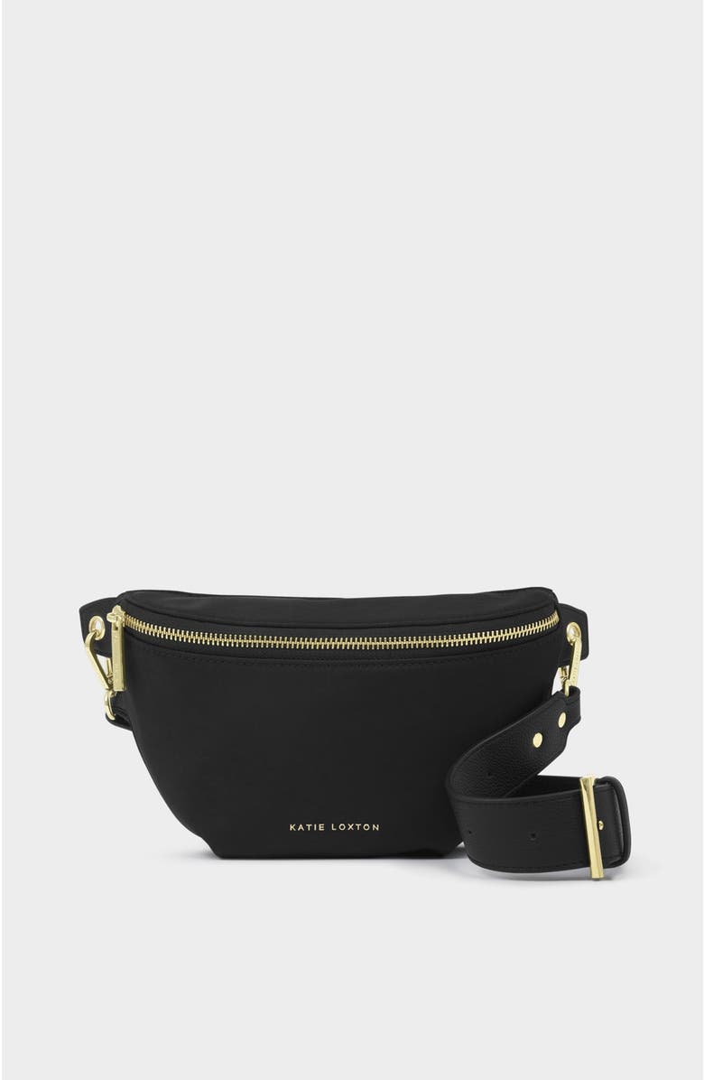 Katie Loxton Nylon-Luxe Belt Bag, Main, color, Black
