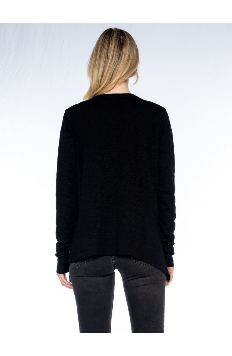 WILT Clothing Sexy Deep V Double Slant Hem Tee, Alternate, color, Clover