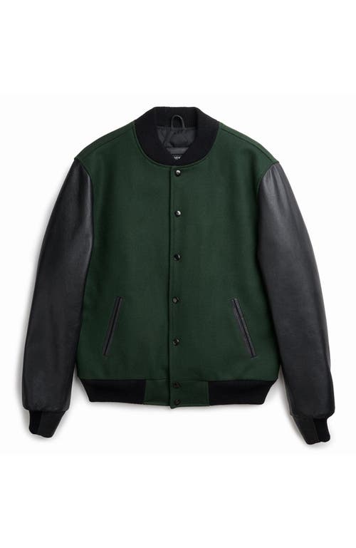 Last Wolf Pine Varsity Jacket