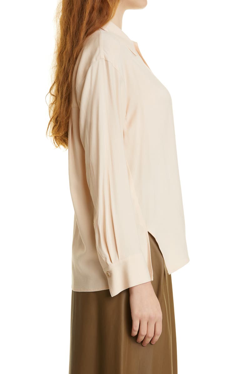 Vince Shaped Collar Polo Blouse, Alternate, color,