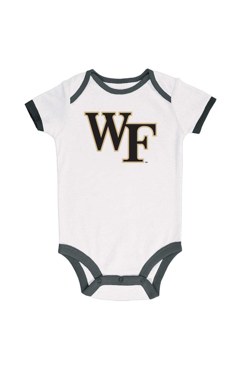 Champion Infant Champion Black/Gray/White Wake Forest Demon Deacons 3-Pack Bodysuit Set, Alternate, color, Black