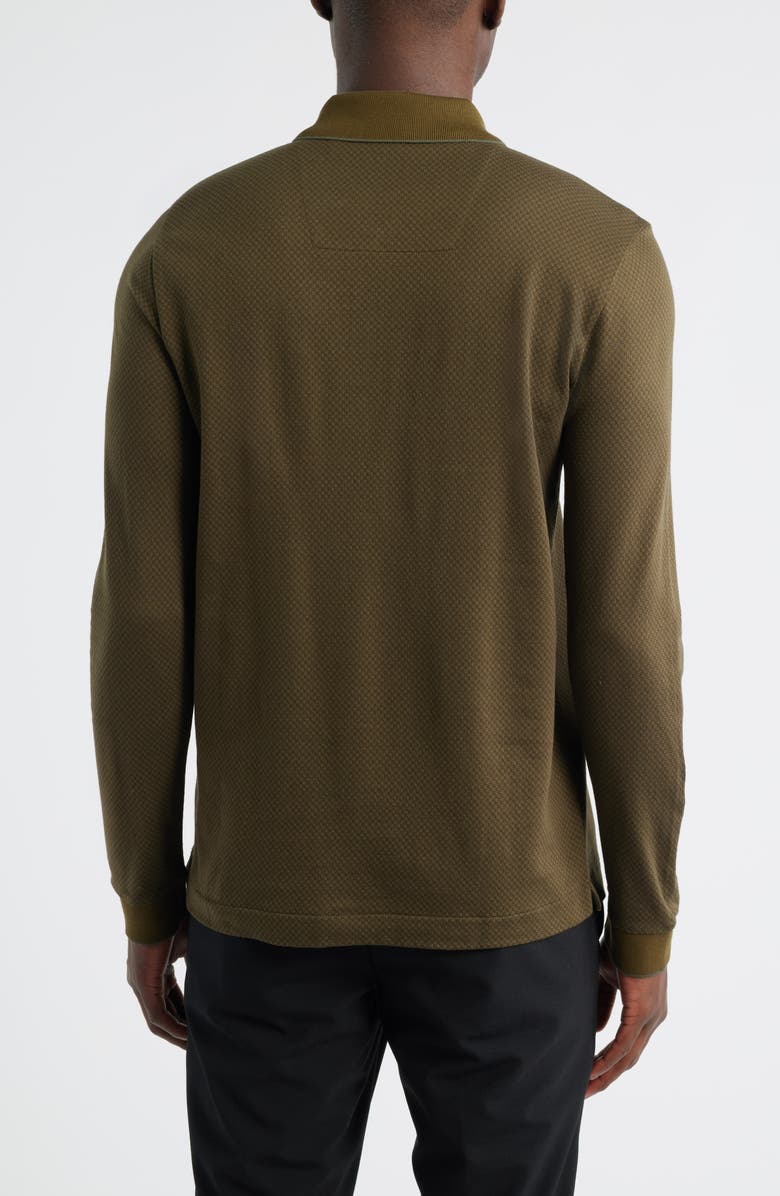 BOSS Peduzzi Half Zip Cotton Sweater, Alternate, color, Green