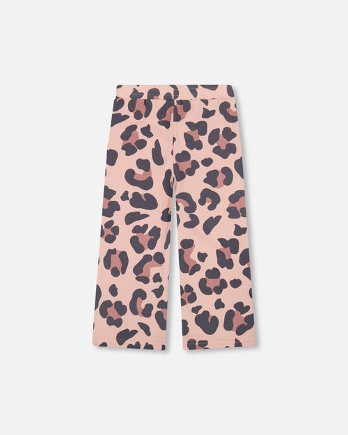 Deux Par Deux French Terry Wide Leg Sweatpants In Multi