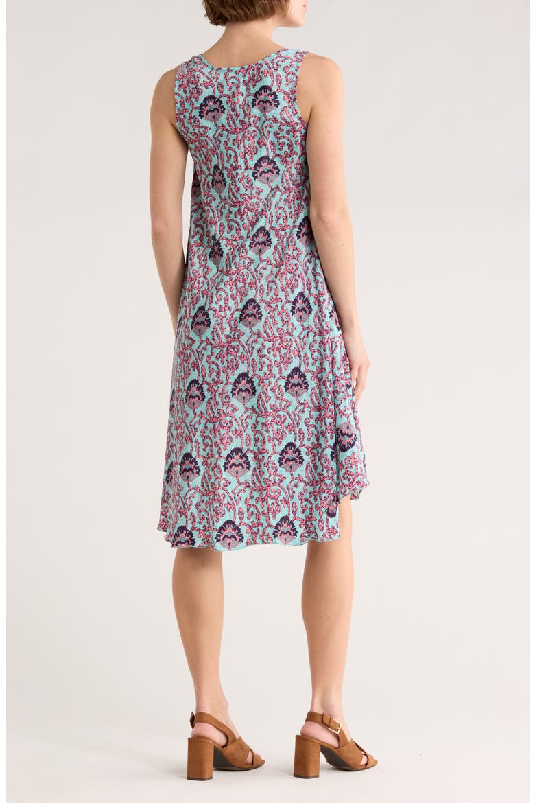 Melissa Sleeveless Trapeze Dress, Alternate, color, BLUE