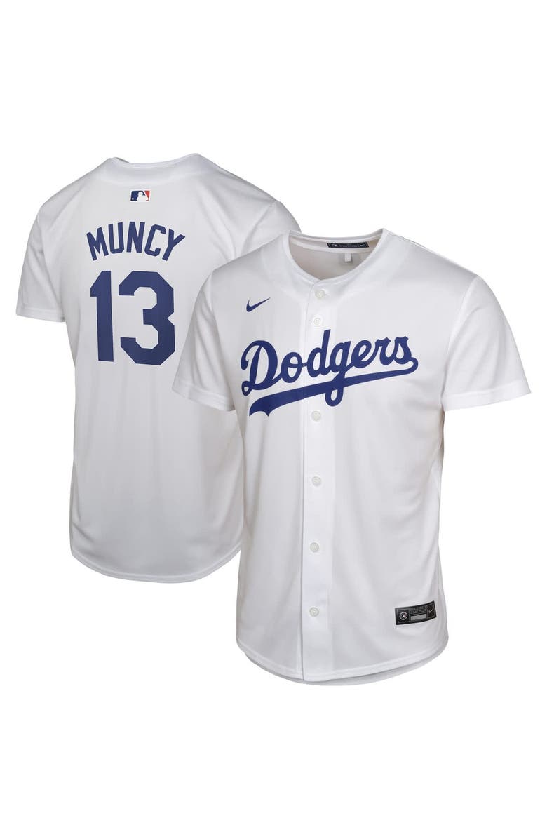 Nike Youth Nike Max Muncy White Los Angeles Dodgers Home Player Game Jersey, Main, color,