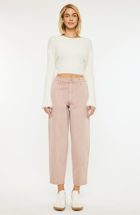 Mar High Rise Slim Barrel Jeans