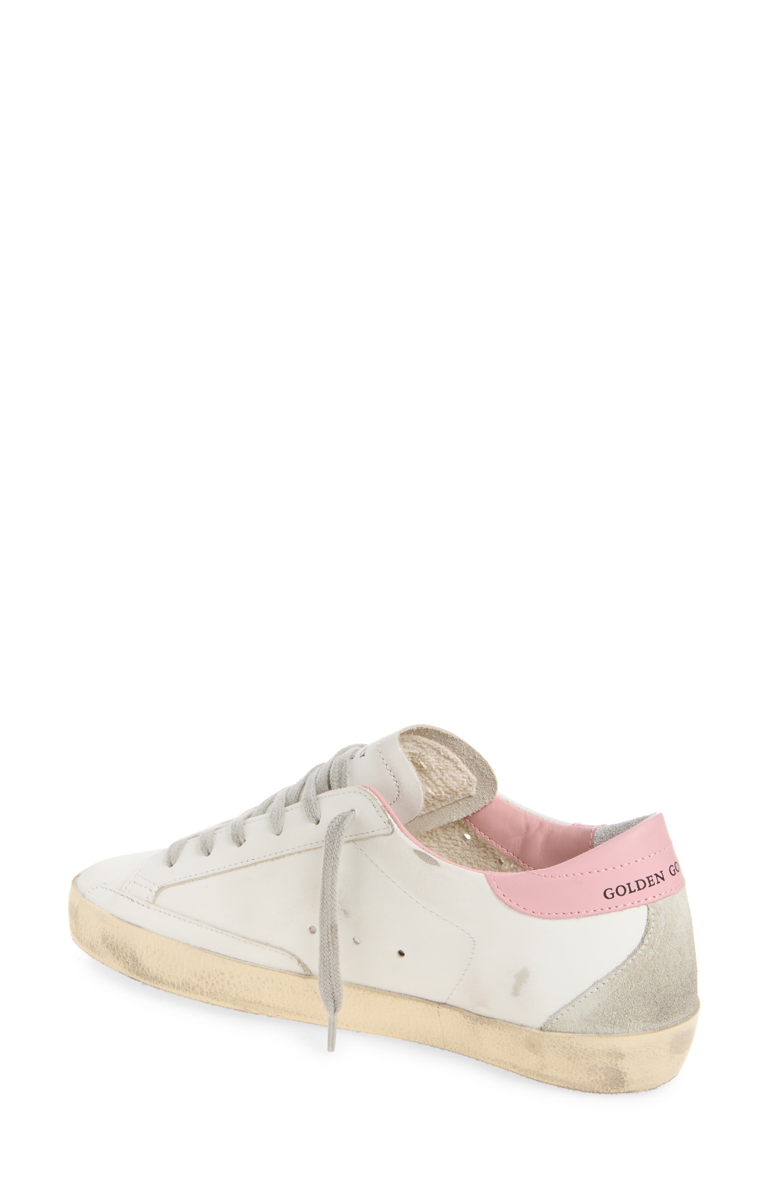 Golden Goose Super-Star Low Top Sneaker, Alternate, color, White/ Ice/ Light Pink