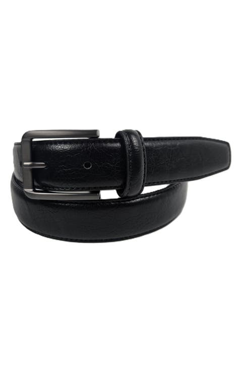 Textured Leather Belt