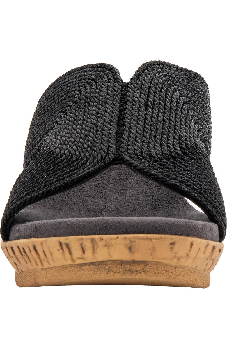 David Tate Vibe Wedge Slide Sandal, Alternate, color, Black