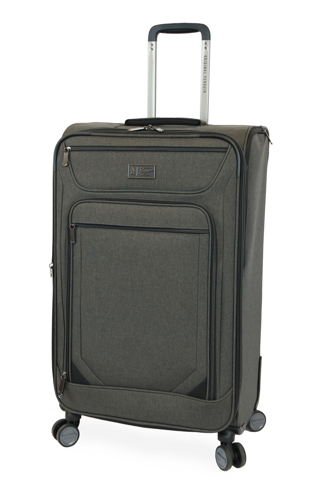 Original Penguin Hedge XL 3-Piece Softside Luggage Set, Alternate, color, Black Crosshatch