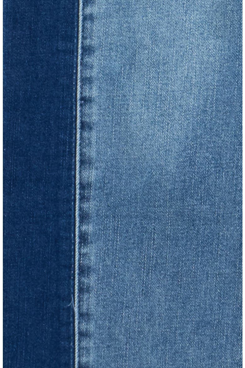 Kids' Two-Tone Relaxed Straight Leg Jeans, Alternate, color, TWO TONED INDIGO