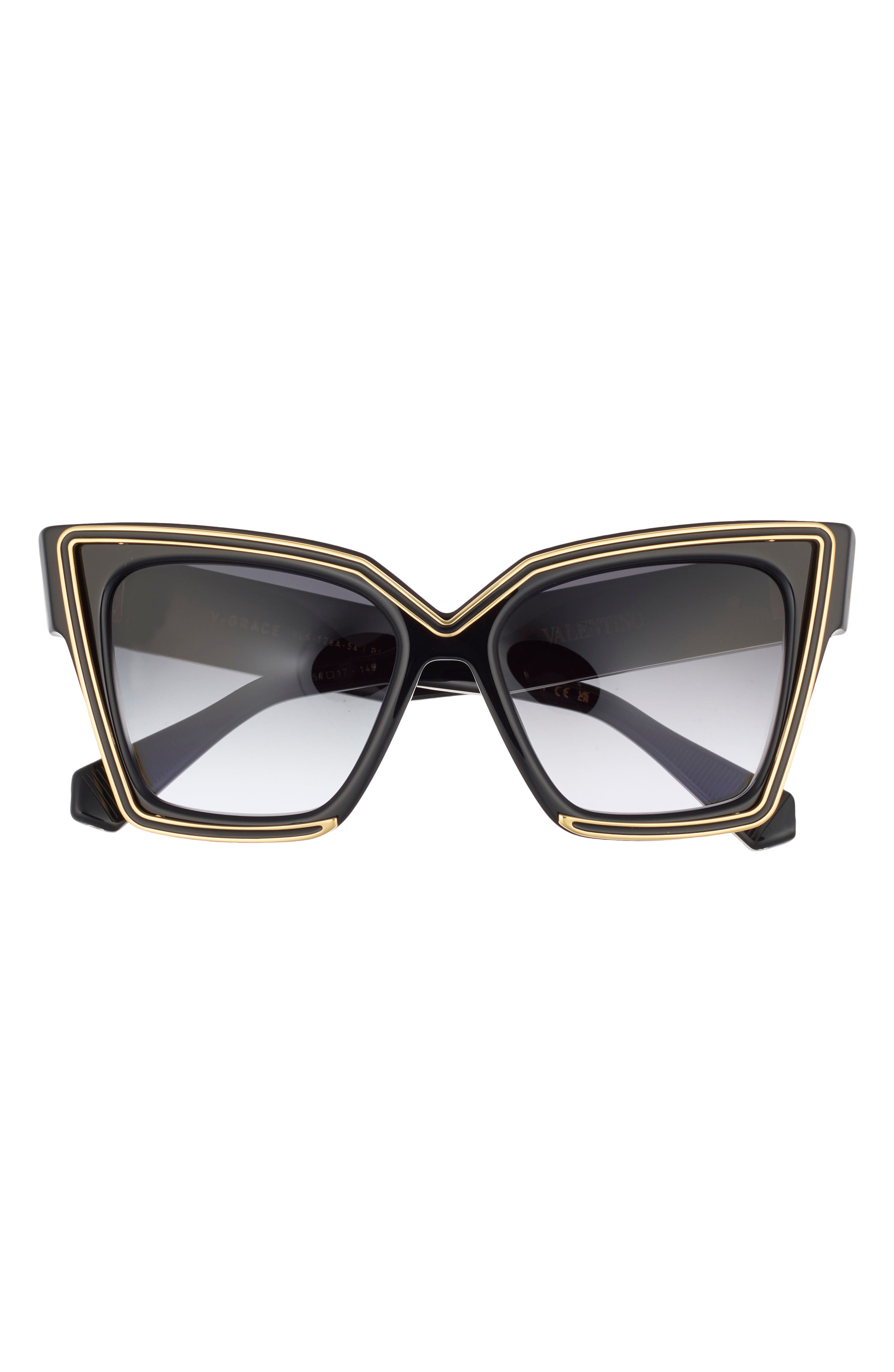 Valentino 50mm Polarized Cat Eye Sunglasses