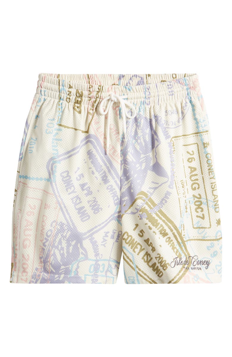 CONEY ISLAND PICNIC Passport Mesh Shorts, Alternate, color, 