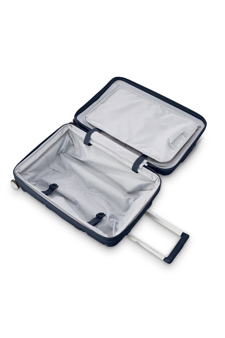 Outline Pro 21" Carry On Spinner Luggage, Alternate, color, Midnight Blue