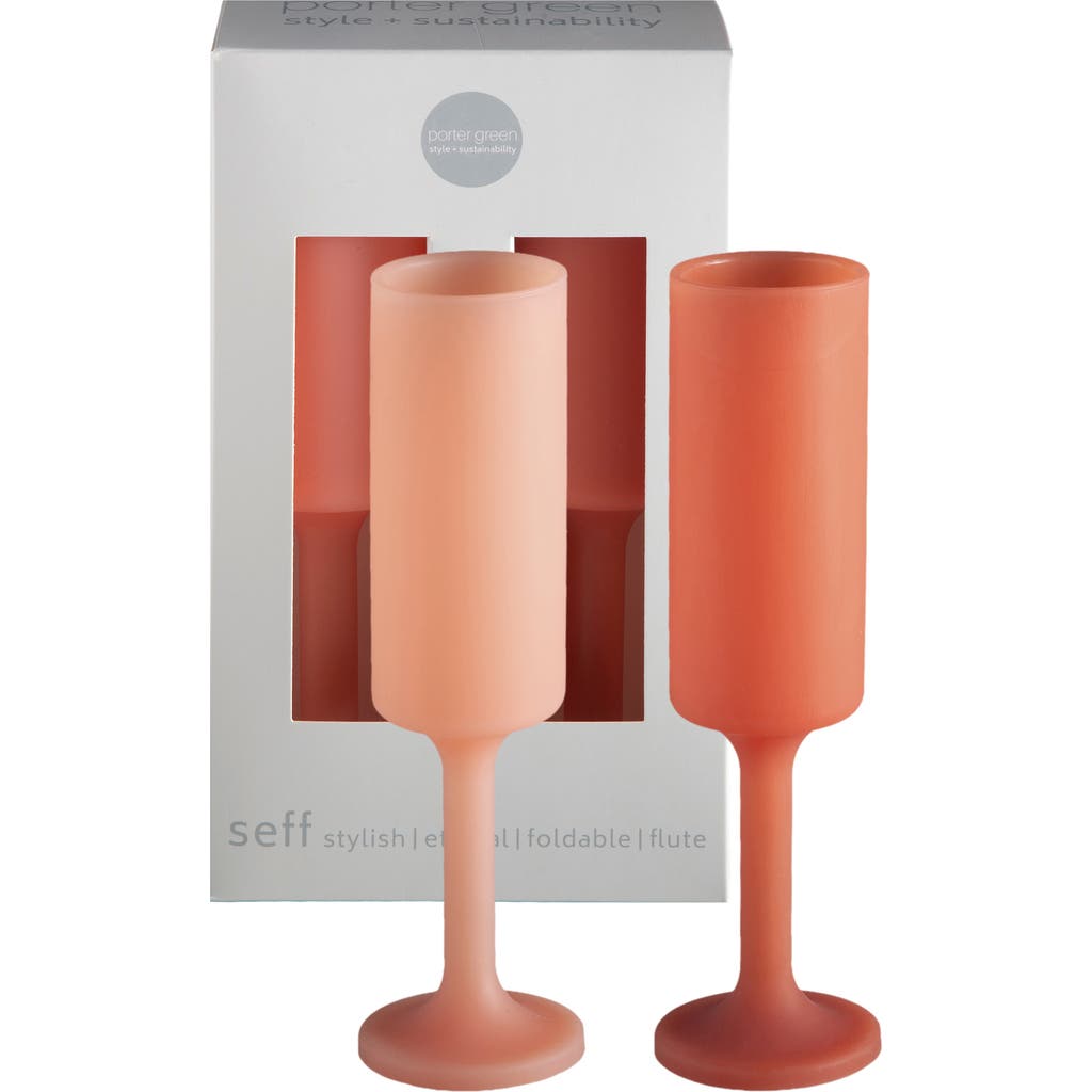 Porter Green Seff | Unbreakable Champagne Flutes In Orange