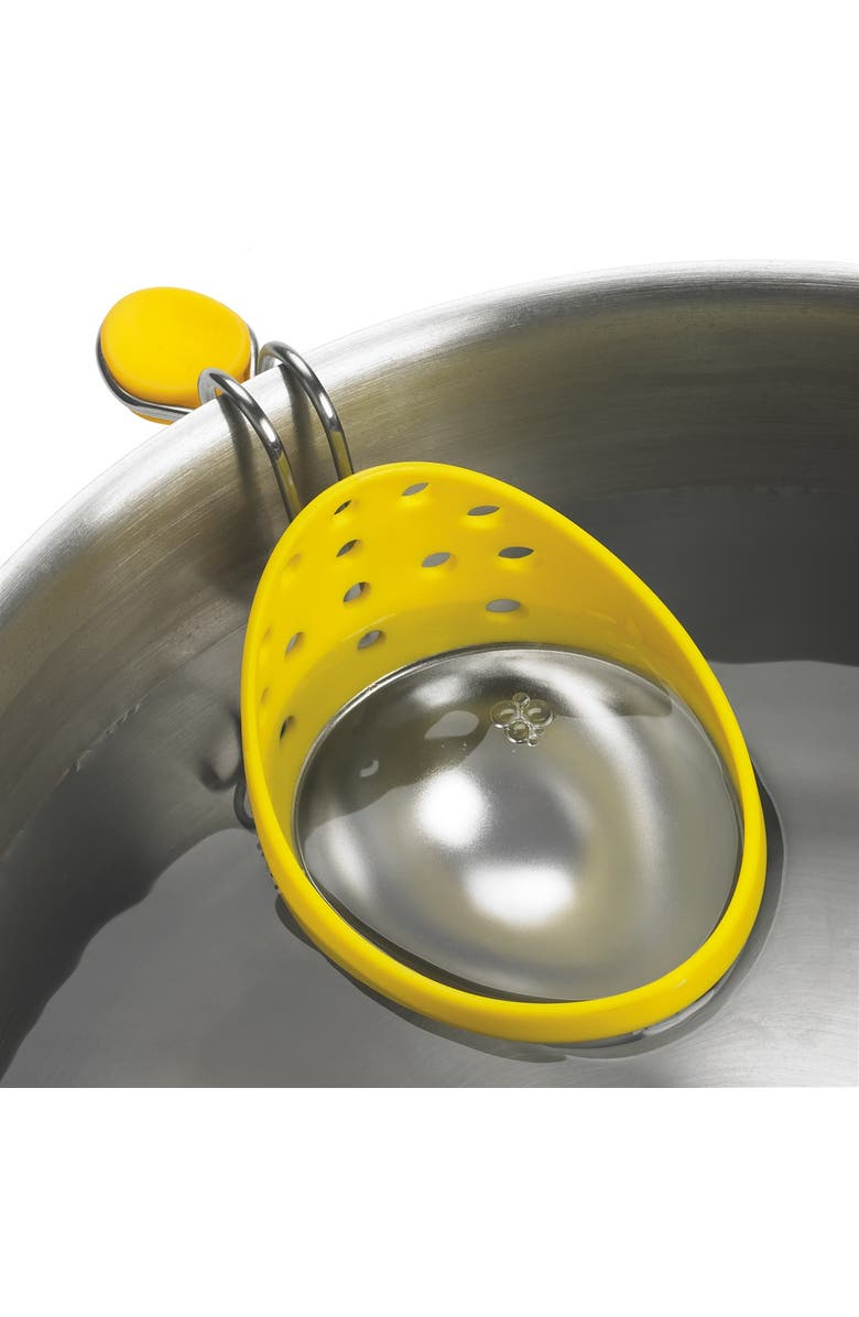 CUISIPRO Stainless Steel Egg Poacher Set Of 2 Poachers, Alternate, color, Yellow