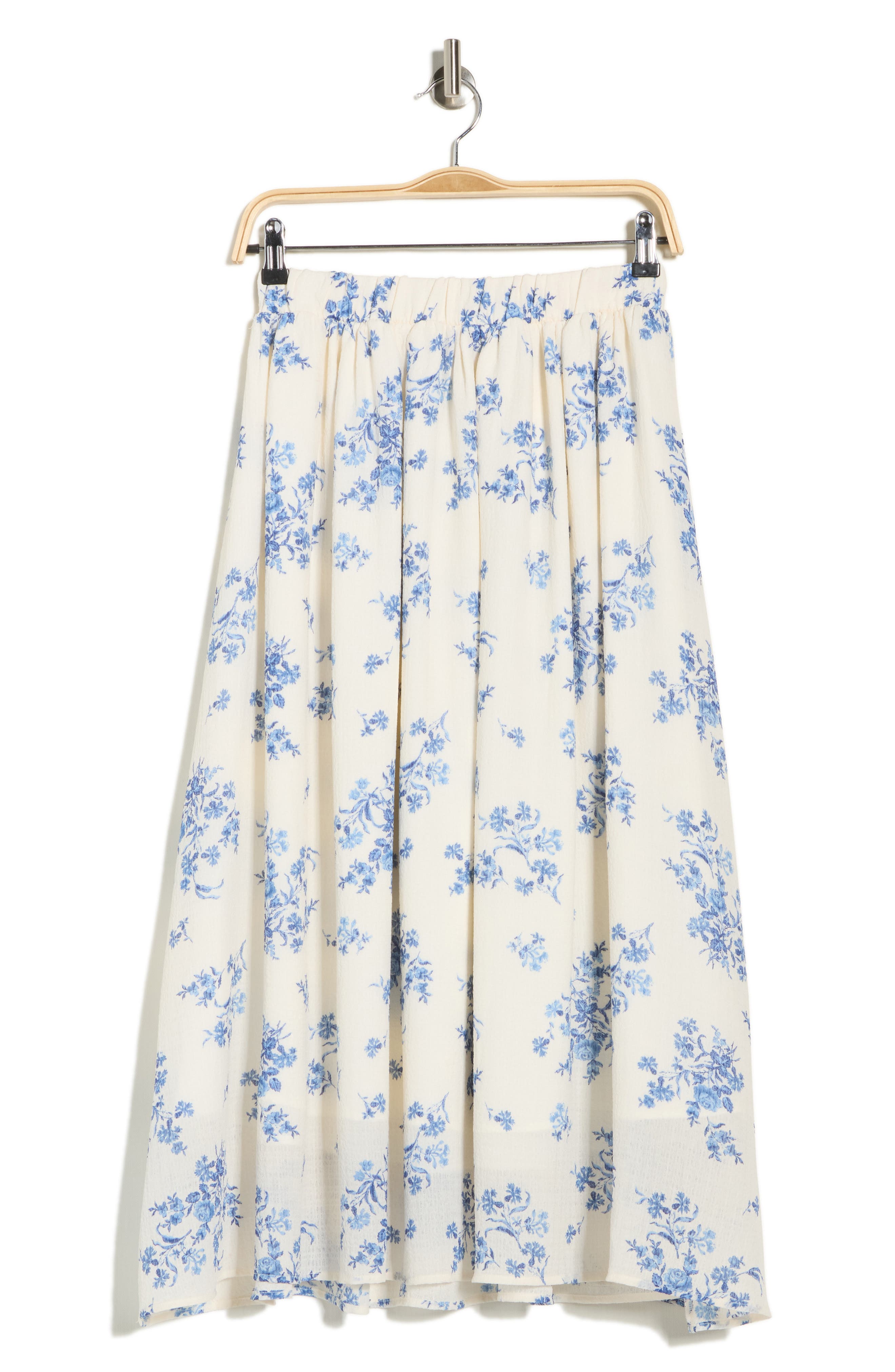 Renee C Leopard Print Flared Midi Skirt