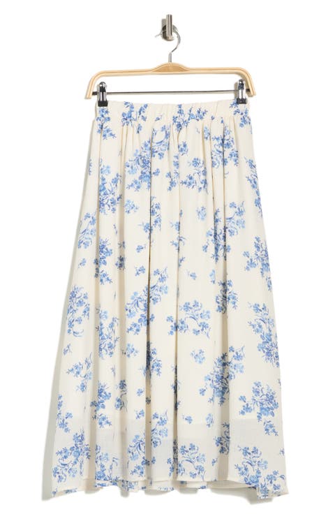 Leopard Print Flared Midi Skirt