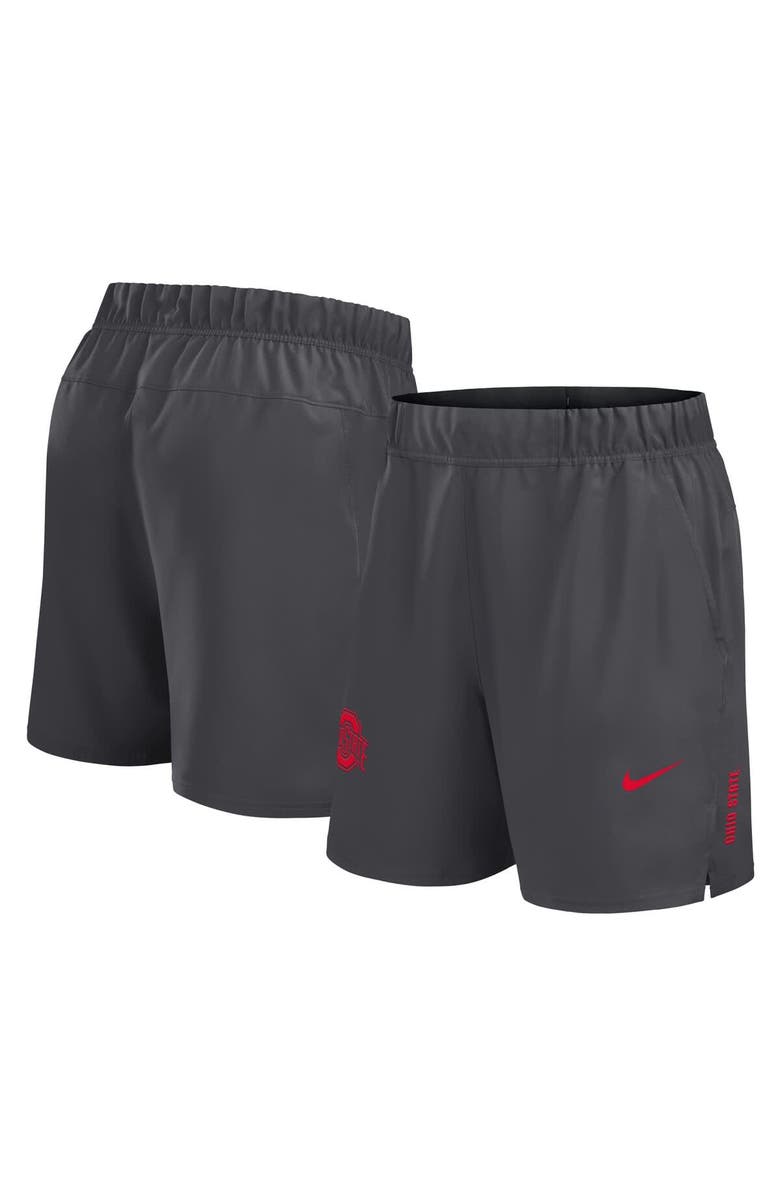 Nike Men's Nike Charcoal Ohio State Buckeyes Primetime Woven Victory Performance Shorts, Alternate, color, 