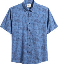 Reyn Spooner Surf Break Short Sleeve Button-Down Sport Shirt