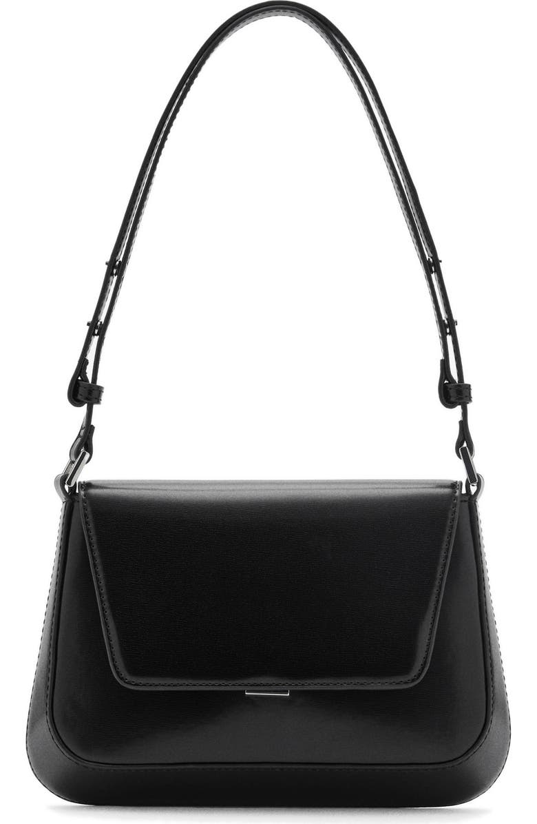 MANGO Faux Leather Shoulder Bag, Main, color,