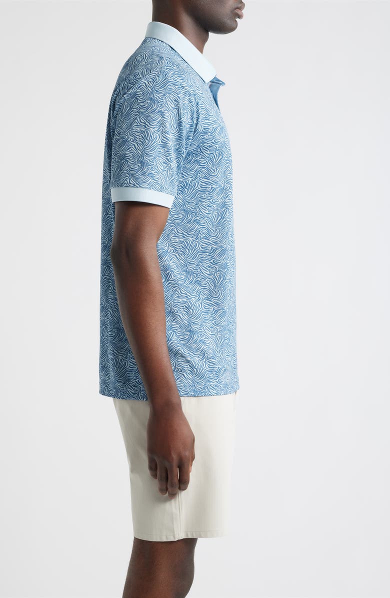 Swannies Lagoon Piqué Performance Golf Polo, Alternate, color, Twilight