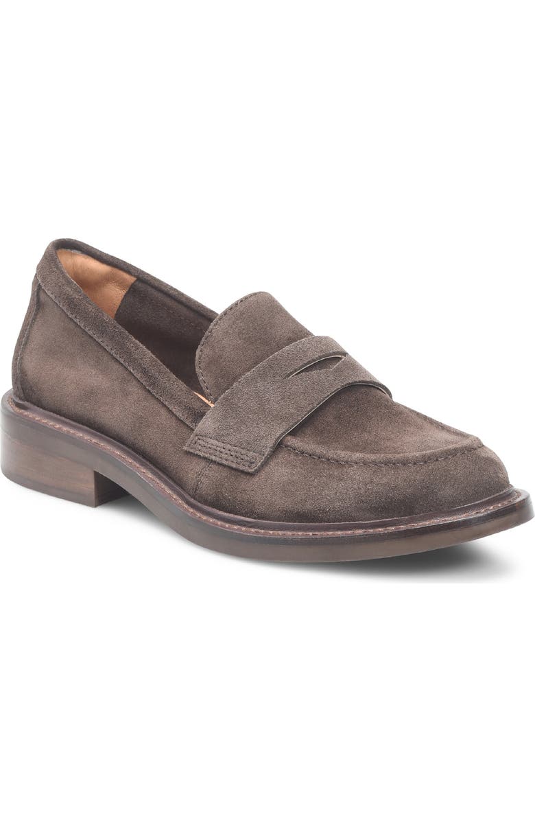 Söfft Mara Penny Loafer, Main, color, Lince Dark Brown