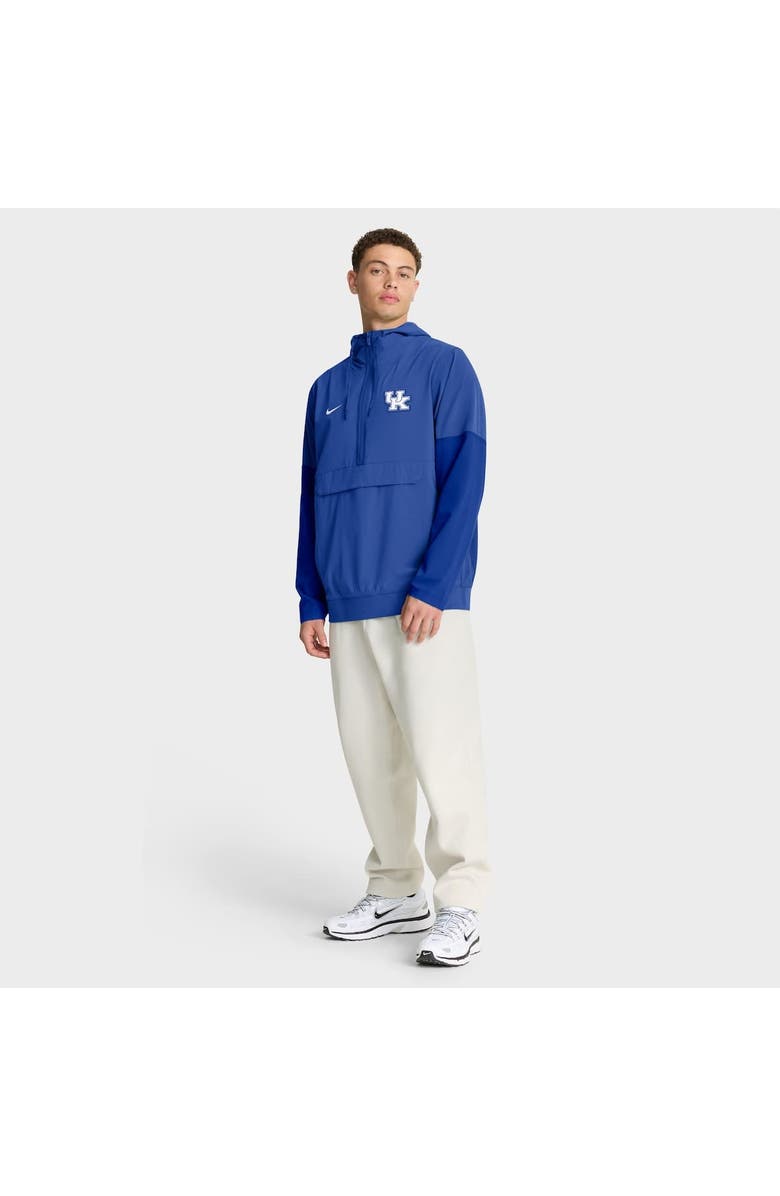 Nike Men's Nike Royal Kentucky Wildcats Anorak Half-Zip Hoodie Jacket, Alternate, color, Royal