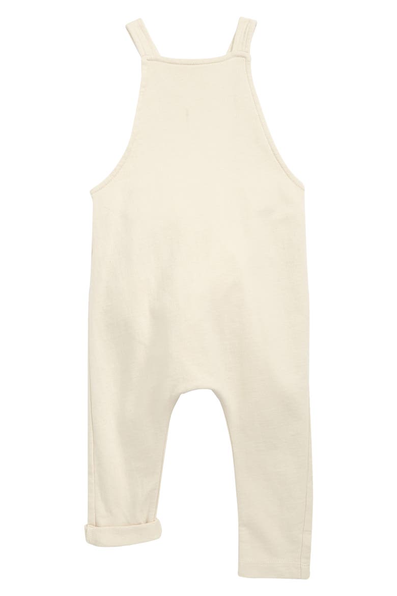 Kids' Nordstrom Grow with Me Organic Cotton Overalls, Main, color, BEIGE OATMEAL