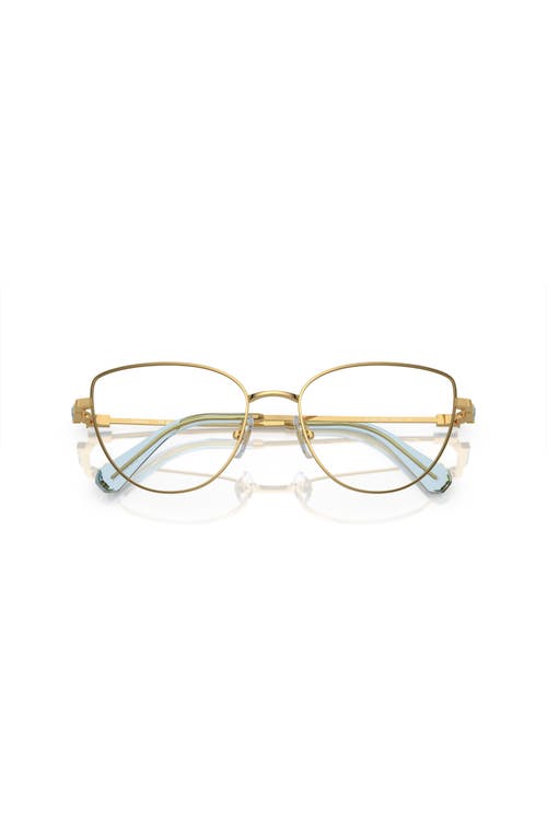 Swarovski 53mm Cat Eye Optical Glasses In Gold