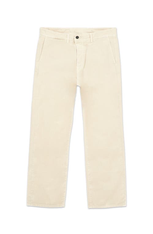 Fortela Reno Herringbone Cotton Trousers In White