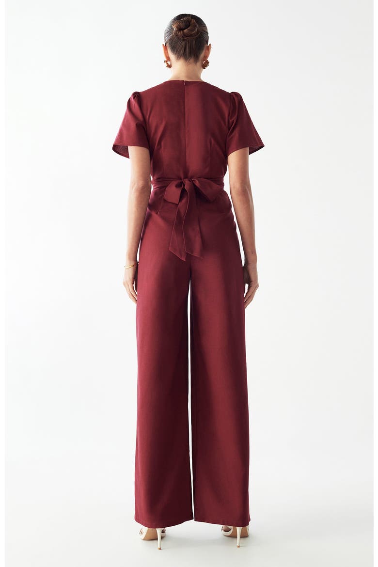 Riva Jumpsuit, Alternate, color, Burgundy