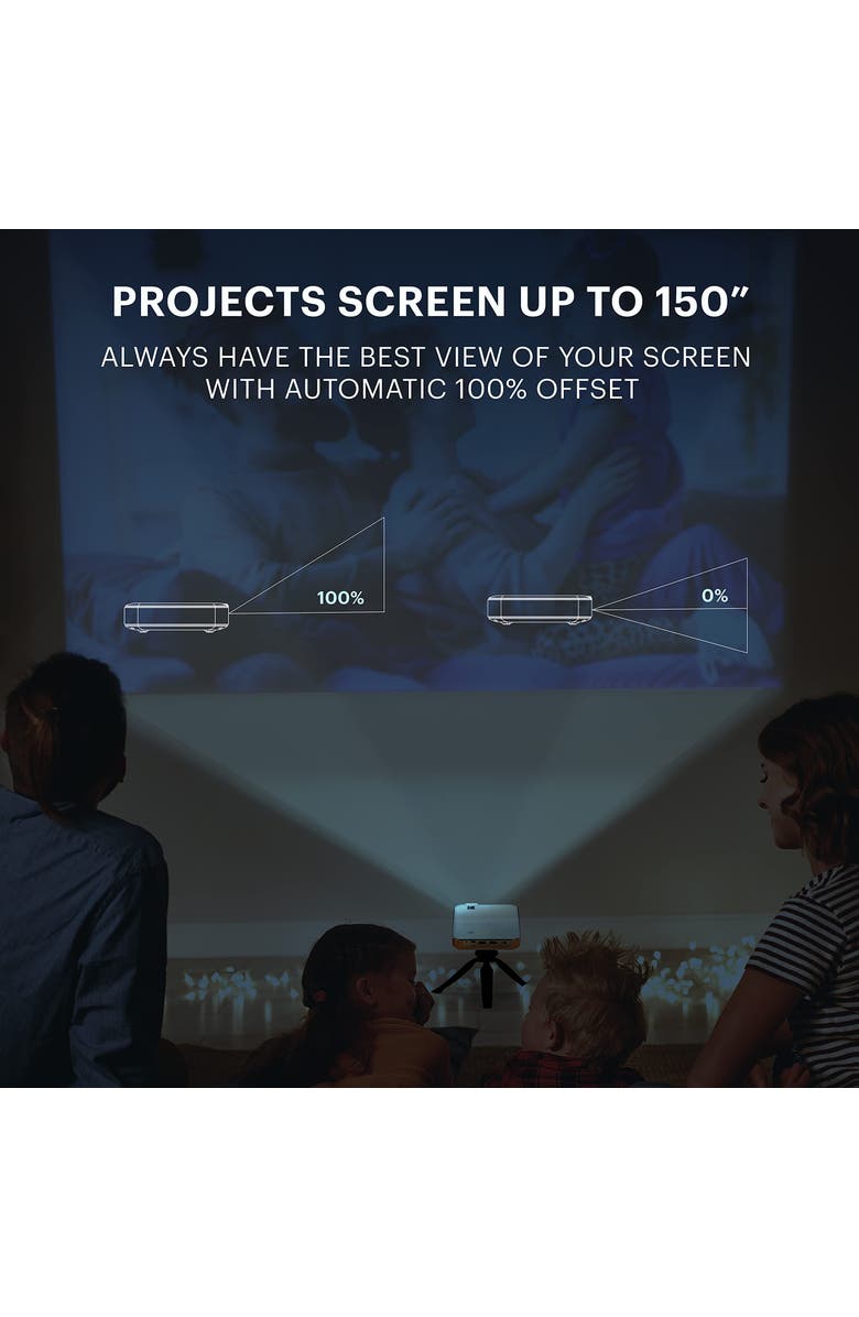 Kodak Luma 400 Smart Projector, HD Portable Pico Projector with Wi-Fi, Bluetooth
Tripod, Alternate, color, White