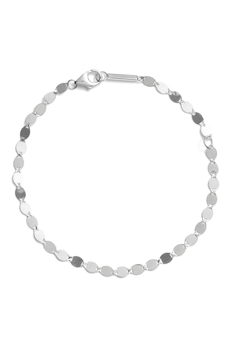 Nude 14K Gold Link Bracelet, Main, color, WHITE GOLD