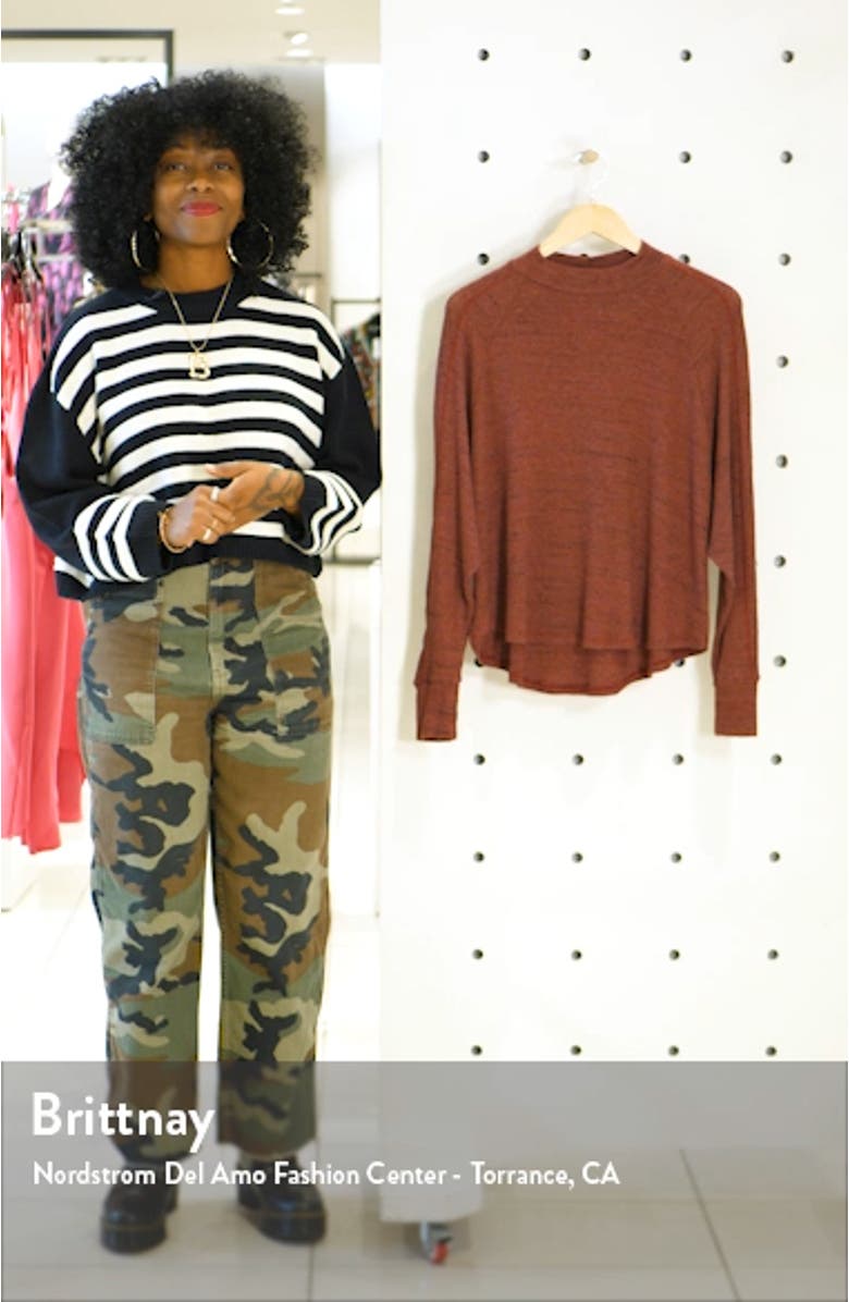 Space Dye Mock Neck Sweater, sales video thumbnail