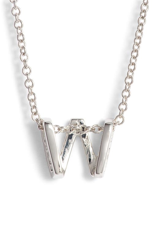 Bony Levy Diamond Pavé Initial Pendant Necklace In 18k White Gold - W