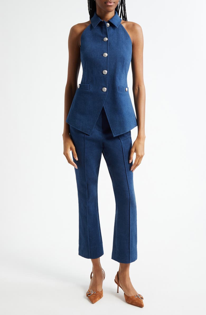 Veronica Beard Kean Pants, Alternate, color, Moody Blue