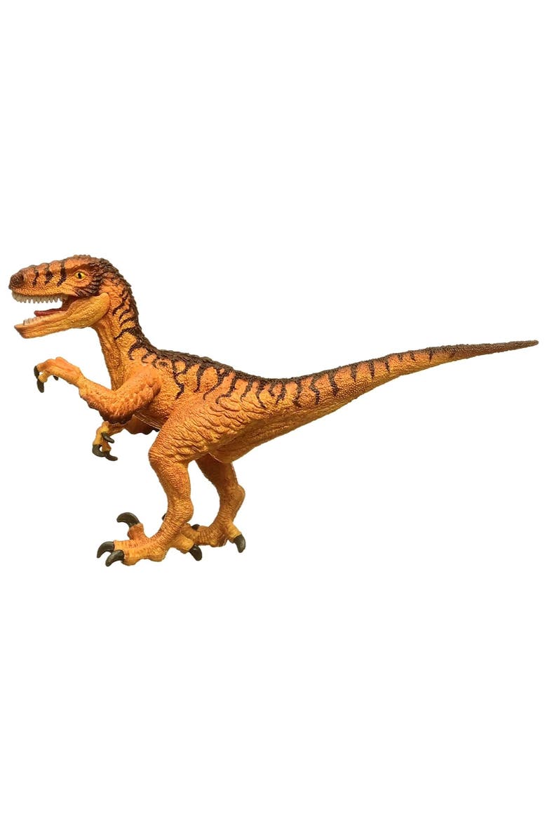 Velociraptor 7 Inch Dinosaur Figurine, Alternate, color, Multicolored