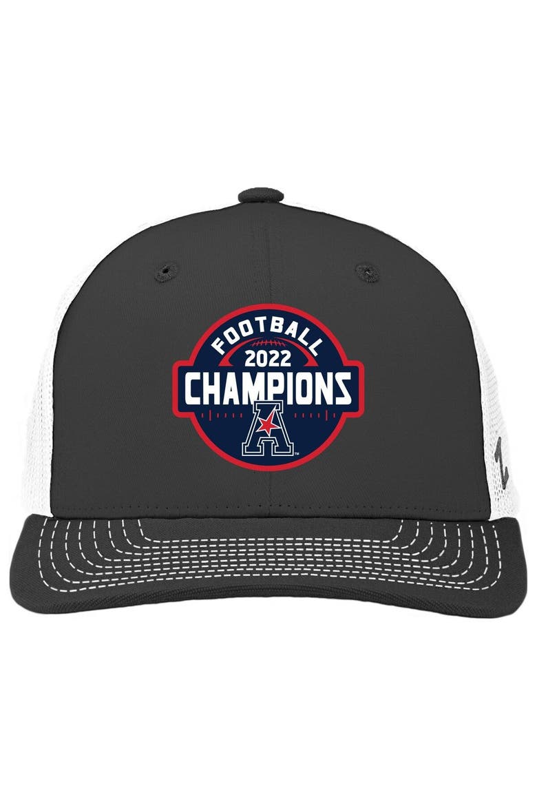 Men's Zephyr Charcoal/White Tulane Green Wave 2022 AAC Conference Champions  Locker Room Adjustable Trucker Hat, Main, color, Charcoal