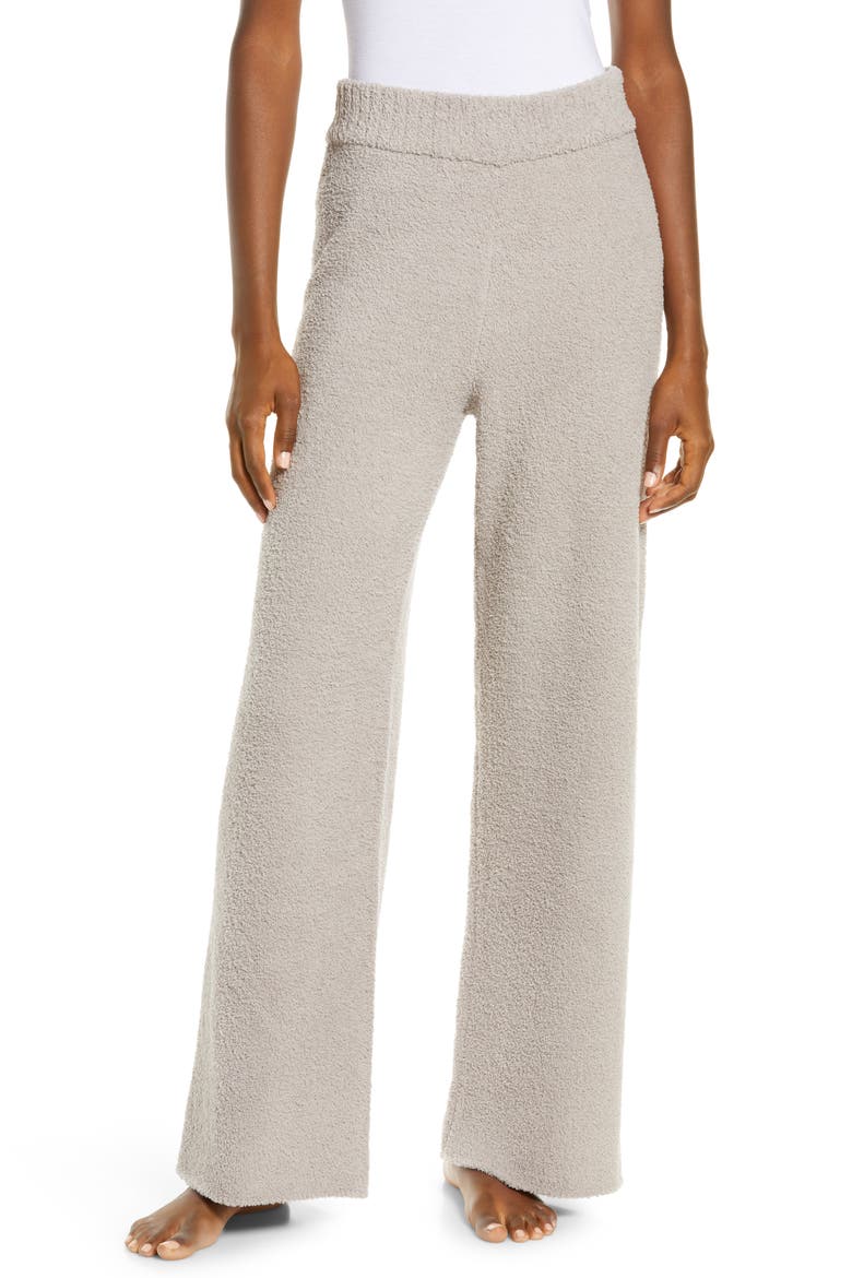 Terri Wide Leg Sweater Pants, Main, color, GRANITE