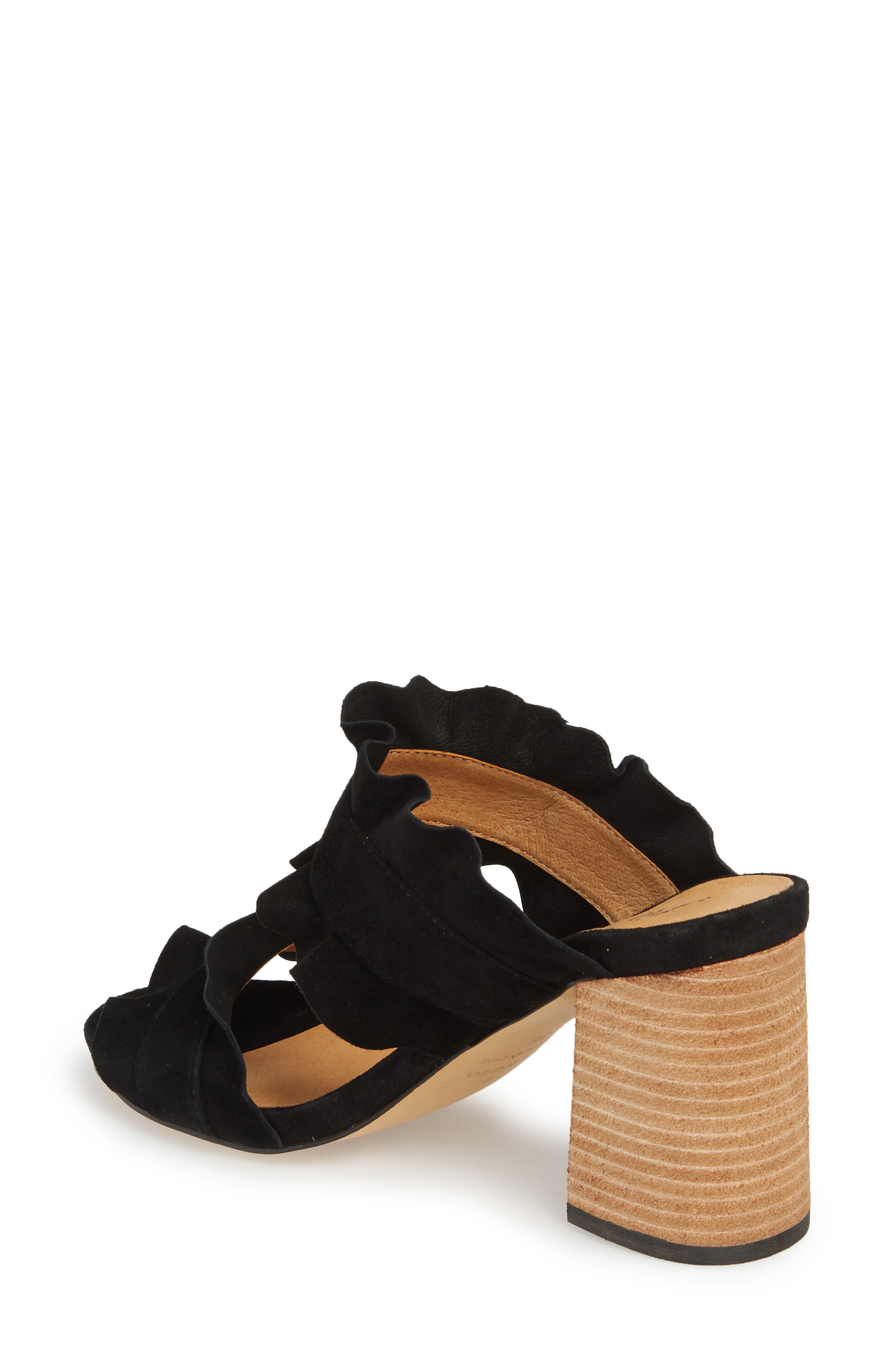 Free People Rosie Ruffle Slide Sandal, Alternate, color, 