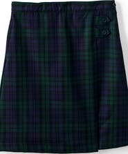 Lands' End School Uniform Girls Plaid A-line Skirt Below the Knee