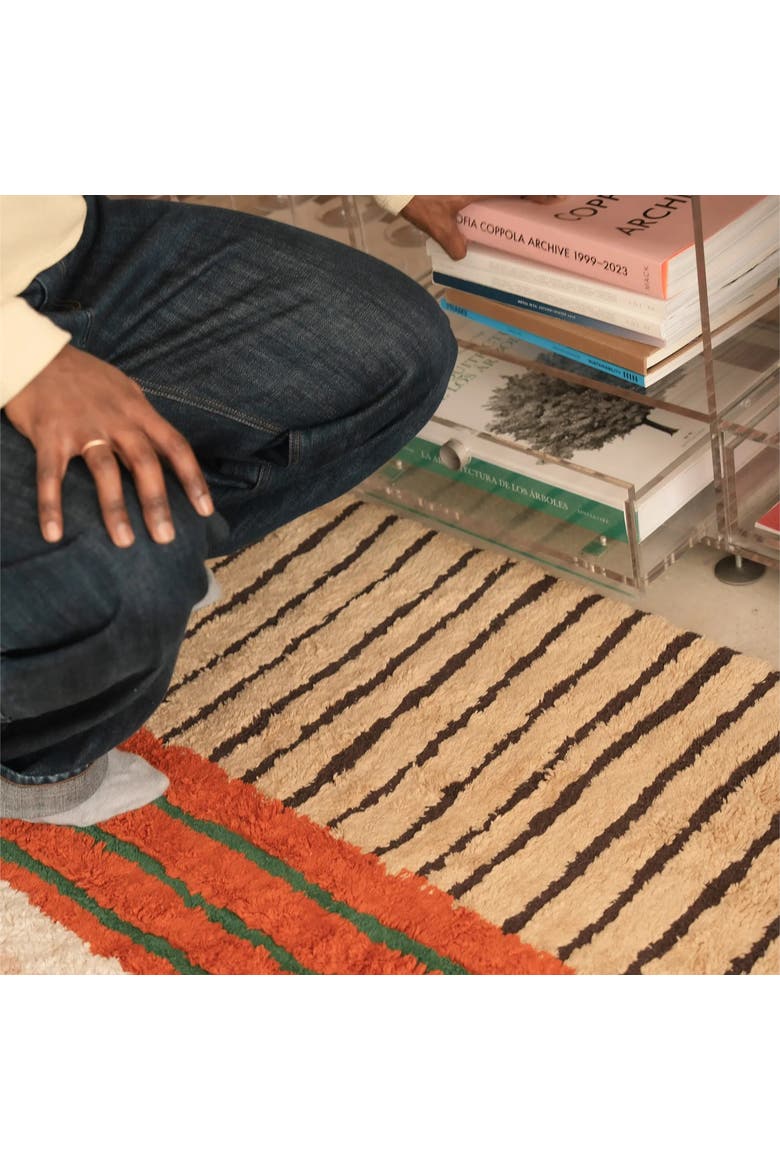 Washable Rug Color On Clay, Alternate, color, Orange, Rose, Natural, Honey