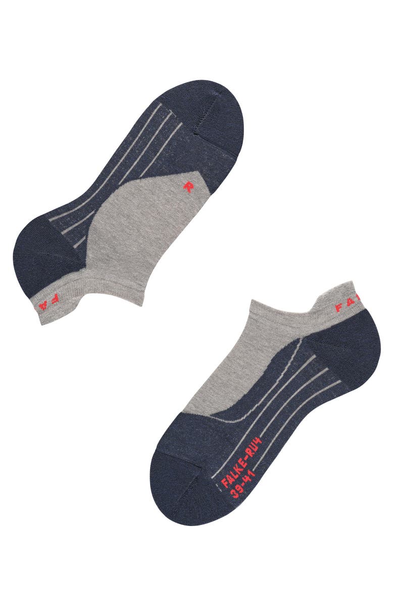 Falke RU4 Endurance No Show Running Socks, Alternate, color, Light Grey