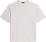 Theory Relaxed Stripe Cotton Blend T-Shirt