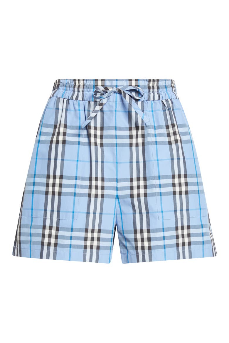 Evelyn Check Shorts, Alternate, color, CORNFLOWER BLUE CHECK