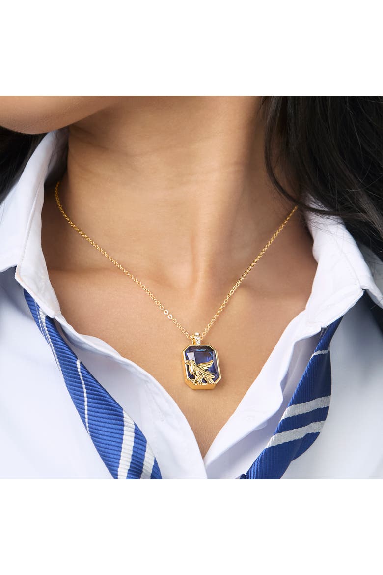 Ravenclaw Eagle Pendant Necklace Official License, 18+2", Alternate, color, Blue