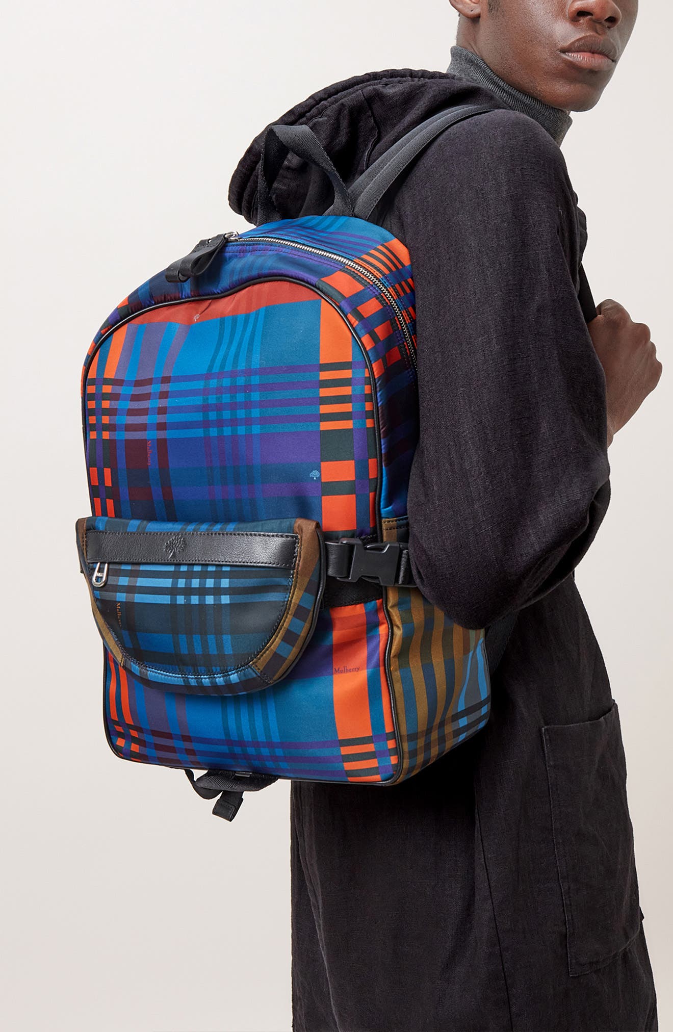 Mulberry Unisex Regenerated Nylon Backpack & Belt Bag, Alternate, color, 